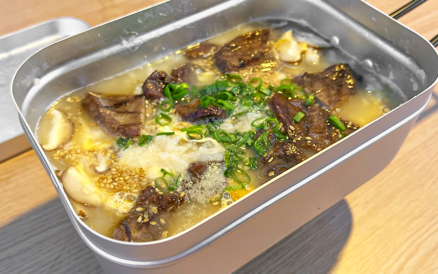 訳あり牛たんを使った『牛たんクッパ』