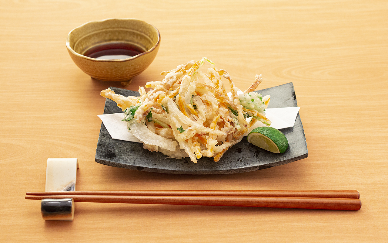 屋台風いか焼きかき揚げ