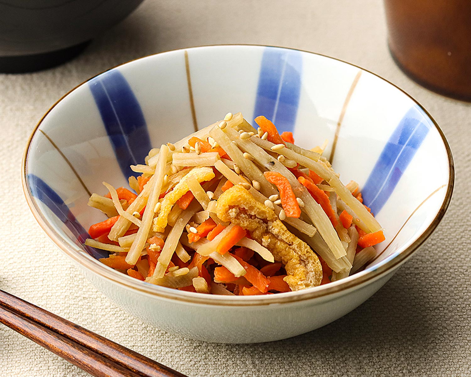 3WAY具材を使った、簡単＆香ばしい♪ ごぼうと油揚げのきんぴらごぼう